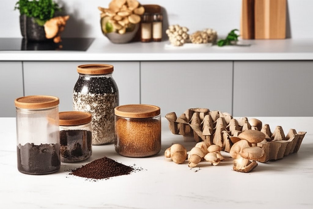 Featured image for Simple Substrates Turn Kitchen Scraps Into Fresh Mushrooms