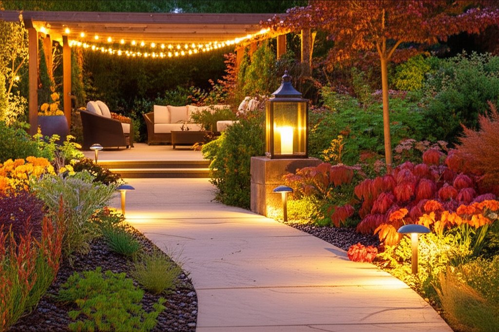 Featured image for Fall Garden Lighting That Extends Your Outdoor Hours