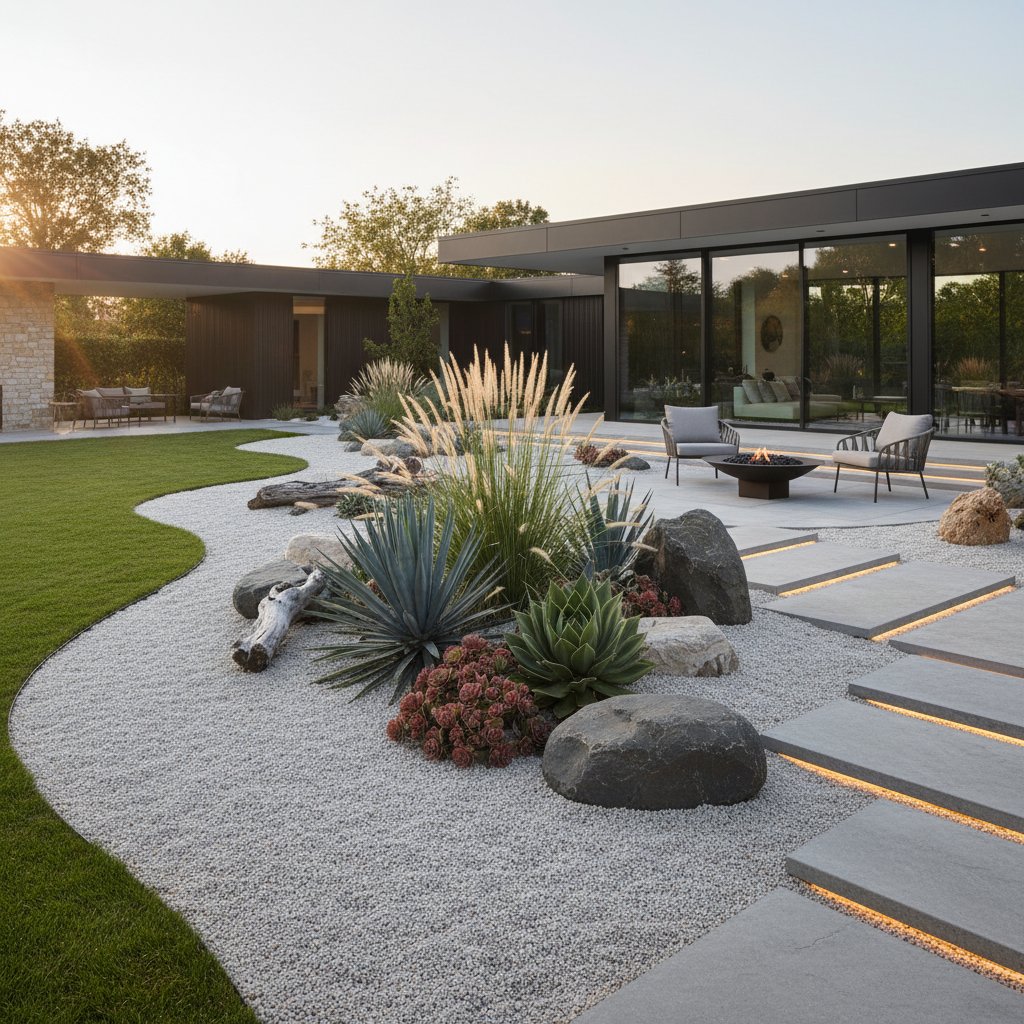 Featured image for Gravel Gardens Cut Lawn Costs While Adding Style