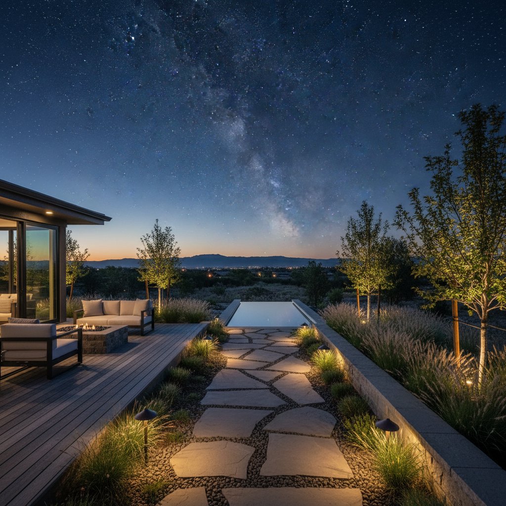 Featured image for Dark Sky Design Brings Your Nighttime Yard to Life