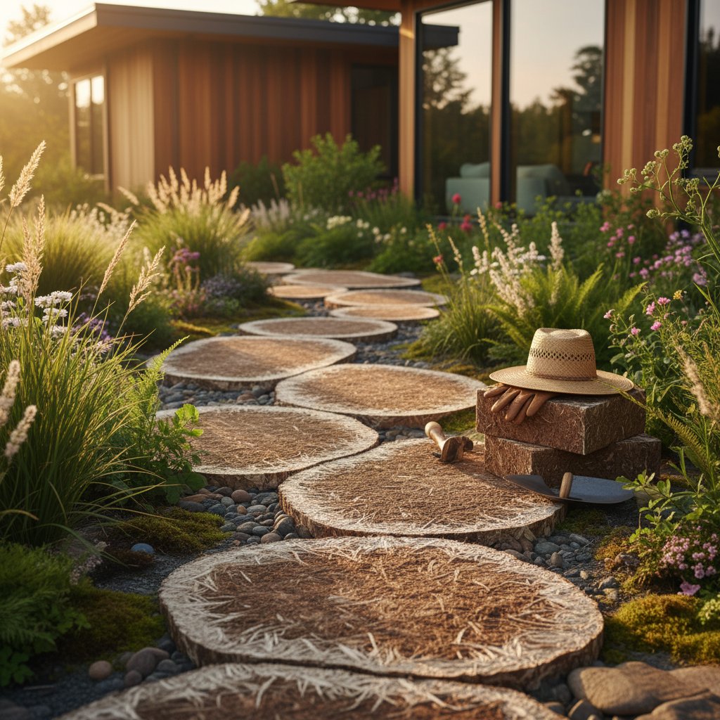 Featured image for Mycelium Pavers Transform Garden Waste Into Walkways